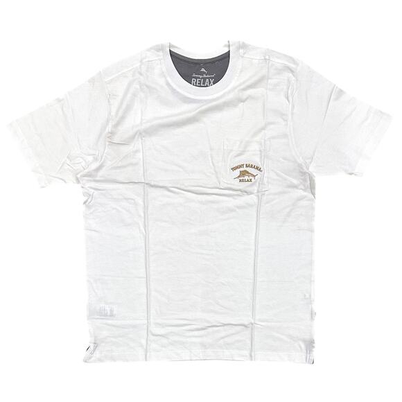 Tommy Bahama Other - Tommy Bahama Men's T-Shirt Bali High Tide Embroidered Pocket Tee in White